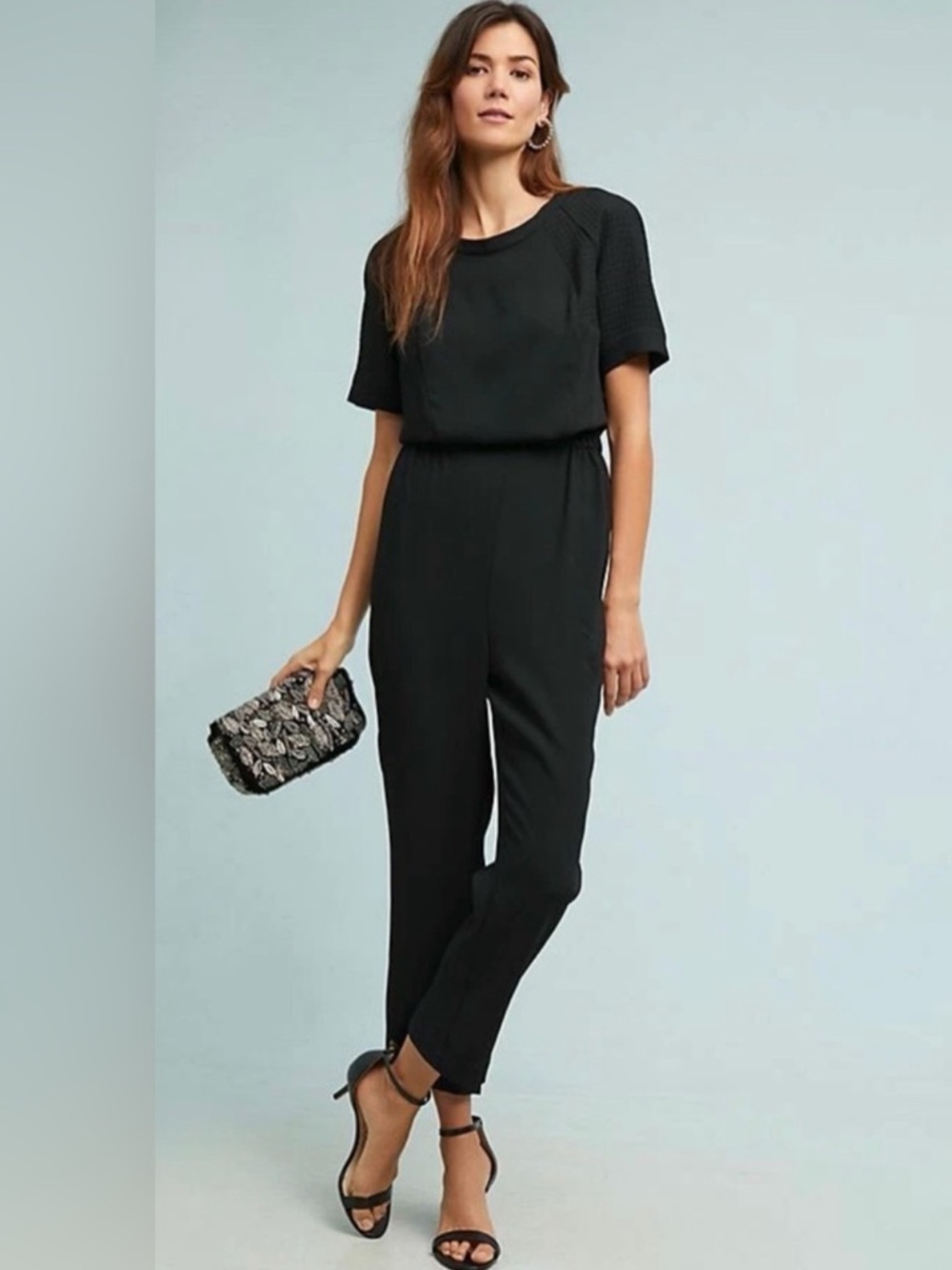 Anthropologie Black Jumpsuit Size Small Petite